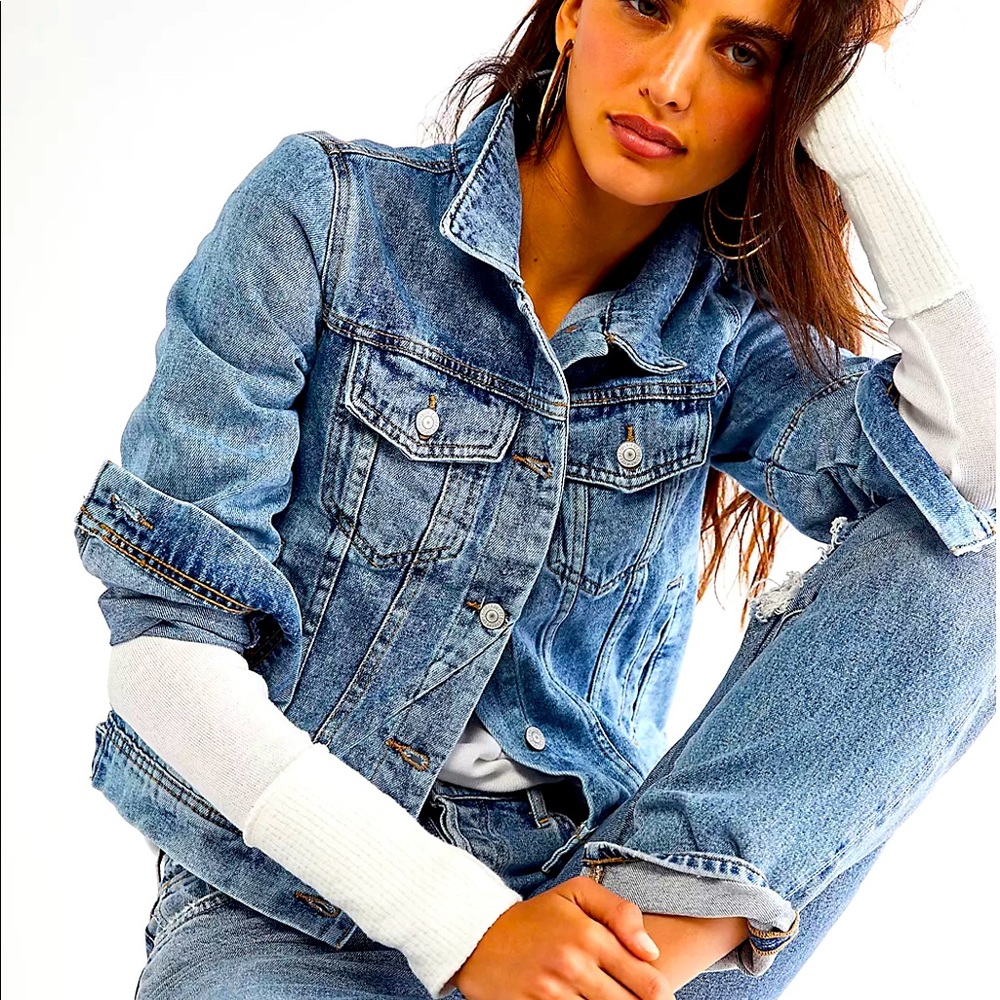 Free People - ‘Rumors’ Denim Jacket - Medium